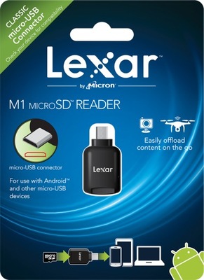 Czytnik kart pamięci Lexar LRWMUSBBEU microSD M1 Android