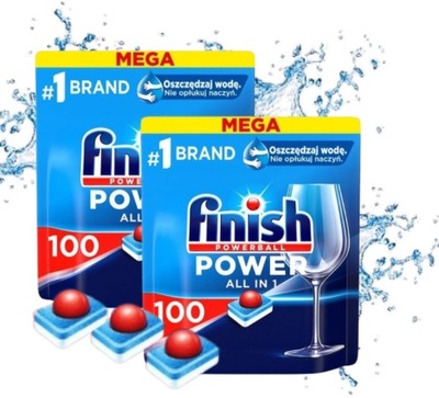 FINISH Power All in one 200 Tabletek! Mega Zapas!