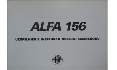 ALFA ROMEO 156 1997-2003 Polska instrukcja aneks