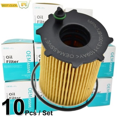 Set Of (10) Oil Filter For Citroen DS3 DS4 Xs фото