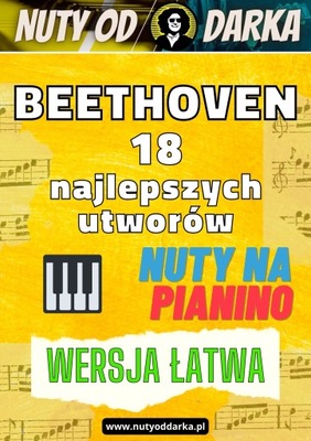 Ludwig van Beethoven Łatwe Nuty Pianino Keyboard
