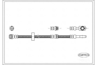 Corteco шланг тормозной audi a2 1.4 tdi 8z0 фото №1