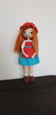 amigurumi lalka na szydełku 36 cm