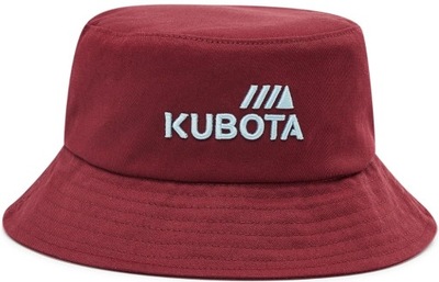 Kapelusz Bucket Hat Kubota Bordowy