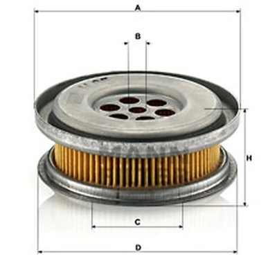 ФИЛЬТР HYDRAULICZNY, СИСТЕМА РУЛЕВЫЕ MANN-FILTER H 85 