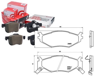 КОЛОДКИ ГАЛЬМІВНІ CHRYSLER VOYAGER 90-95 BREMBO