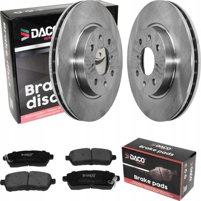 Тормозные диски + тормозные колодки daco перед suzuki swift iv 2010- фото №1