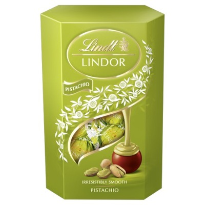 Lindt LINDOR Praliny pistacjowe czekoladki na Dzień Dziecka 200g