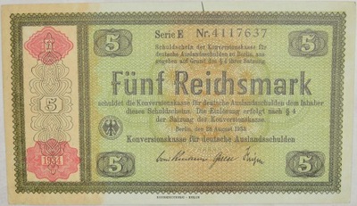 14.hc.Niemcy, 5 Reichsmarek 1933, P.199.a, St.1-