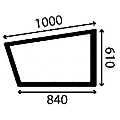 GLASS DOOR LEFT BOTTOM SIDE CAT TH336C TH337C TH406C  