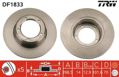 DISCO HAM. LAND ROVER P. DEFEN/DISC 298X14  