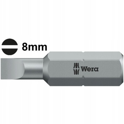 Wera bit 1,2x8 płaski 25 mm twardy 05072063001