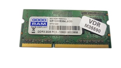 Pamięć RAM GOODRAM DDR3 2GB PC3-10600 1333MHz