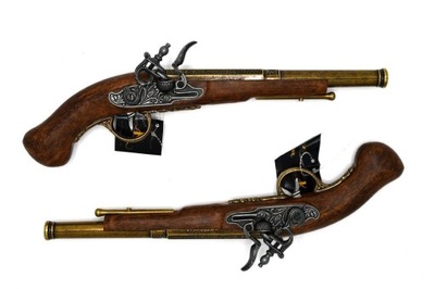 Angielski pistolet skałkowy Hadley z XVIII wieku