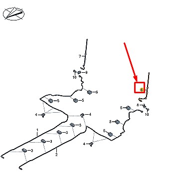 Audi e-tron gt rear left brake шланг 9j1611775e фото №1