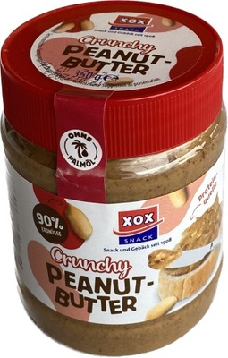 Masło Orzechowy Xox Snack Crunchy Peanut Butter 350 g
