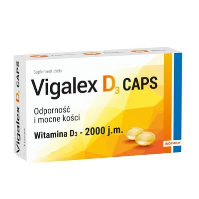 Vigalex D3 Caps 2000 j.m., 60kaps.