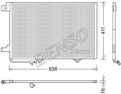 РАДИАТОР КОНДИЦИОНЕРА DENSO DCN17007 A1695001154