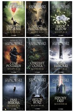 Pakiet Wiedźmin 1-9 SAGA O WIEDŹMINIE Sapkowski