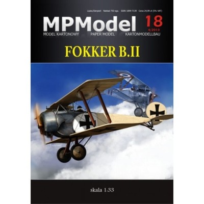 1:33 Samolot Fokker B.II MPModel 18