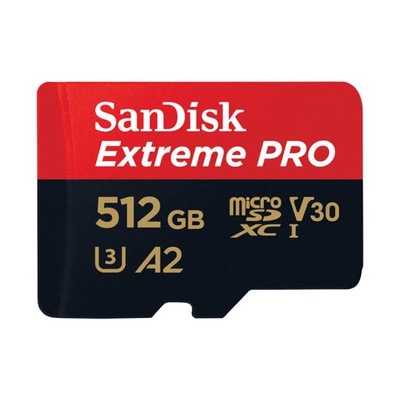 Karta pamięci SANDISK EXTREME PRO microSDXC 512GB 200/140 MB/s UHS-I U3 (SD