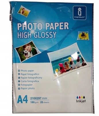 Papier Fotograficzny A4 Foto 100szt 180g Połysk