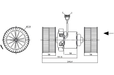 NISSENS MOTOR SOPLADORES 24V Z WIATRAKIEM OD NR BASTIDOR 028494  