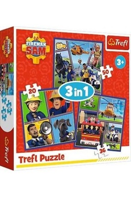 Puzzle Trefl Strażak Sam 3w1 106 el. 34868