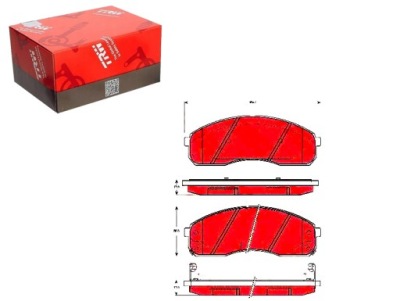 Тормозные колодки тормозные kia перед carnival 2,5 2,9 crdi 9 фото №1