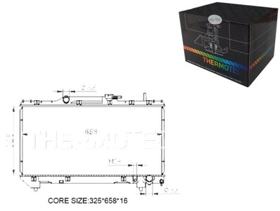 THERMOTEC THERMOTEC D72003TT РАДИАТОР, СИСТЕМА ОХЛАЖДЕНИЯ ДВИГАТЕЛЯ