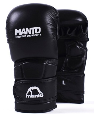 Manto RĘKAWICE treningowe do MMA PRO czarno-białe rozm. XL