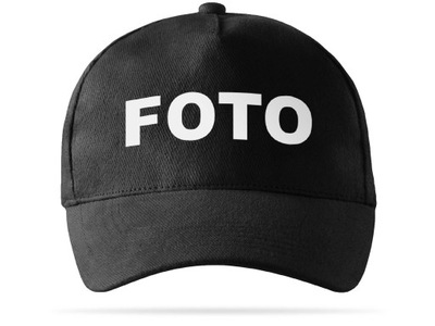 Bawełniana czapka z daszkiem regulowana FOTOGRAFA nadruk odblaskowy FOTO
