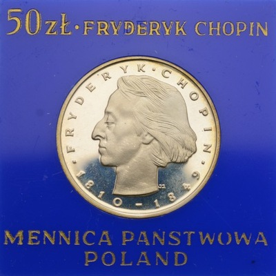 50 złotych 1972 - Fryderyk Chopin - St. L