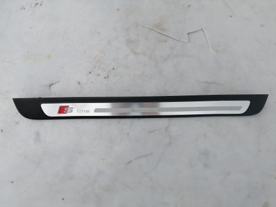 Молдинг порог правый перед sline audi a4 b8 фото №1