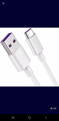 Kabel USB - USB typ C 1 m 5A