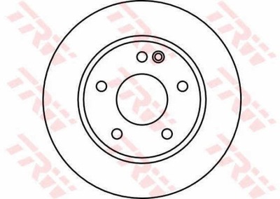 ДИСКИ ТОРМОЗНЫЕ ТОРМОЗНЫЕ ПЕРЕД TRW DF4034