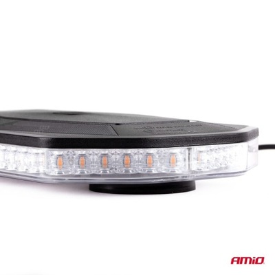 БАЛКА ПОПЕРЕДЖУВАЛЬНА LED (СВІТЛОДІОД) WLB78 NA МАГНІТ 293X171MM R65 R10 48LED (СВІТЛОДІОД) 12-24V IP56