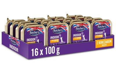 Butcher's Functional mokra karma dla kota kurczak pasztet 100g x 16szt