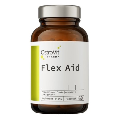 OstroVit FLEX AID 60 caps Kompleks na STAWY KOŚCI 10 Składników MSM KOLAGEN