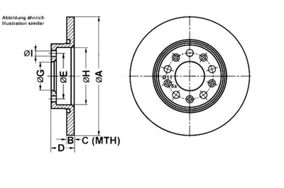 ATE DISCOS DE FRENADO 2SZT. ALFA ROMEO 159 BRERA GI  