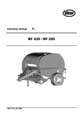 VICON RF 235 R...255 OC23 - ИНСТРУКЦИЯ PL фото