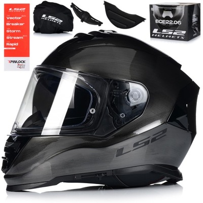 CASCO PARA MOTOCICLETA LS2 FF800 STORM II JEANS + PINLOCK + TAPAOBJETIVO ECER 22.06  