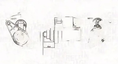 Стартер 063721330010 magneti marelli audi seat фото №1