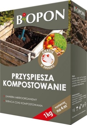 BIOPON KOMPOSTER PRZYŚPIESZA KOMPOSTOWANIE 3 KG