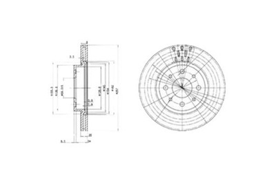 Delphi bg2830 диск тормозная фото №1