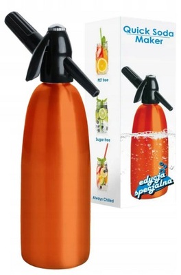 SATURATOR QUICK SODA SA-01 I POMARAŃCZOWY 1 LITR SPECIAL EDITION