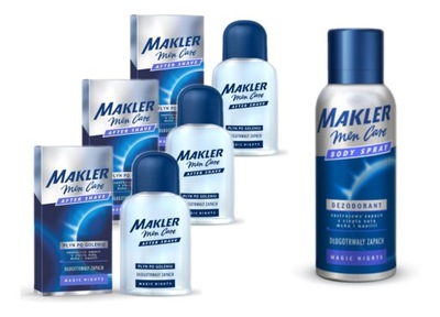 Bi-es Makler Magic Night Woda Po Goleniu 3szt. + Dezodorant w sprayu