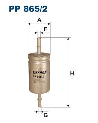 PP865/2 FILTRO COMBUSTIBLES  