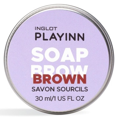 INGLOT PLAYINN Soap Mydełko do brwi Brązowe 30ml