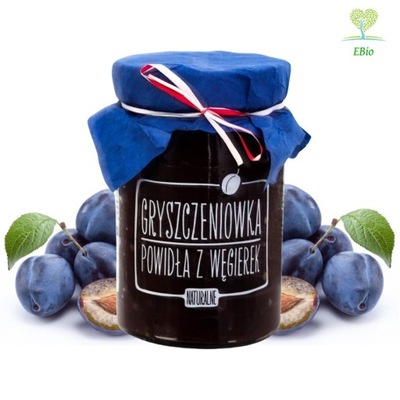 NATURALNE POWIDŁA Z WĘGIEREK 320 G BEZ CUKRU GRYSZCZENIÓWKA